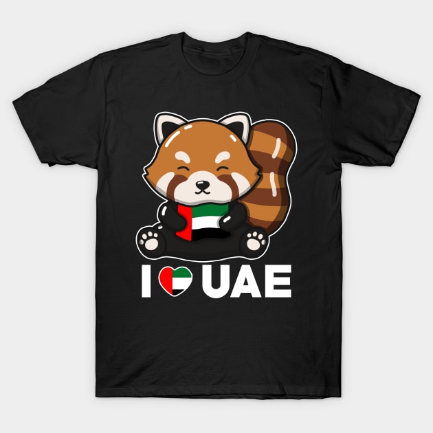 I Love Uae T-Shirt by Luna Illustration